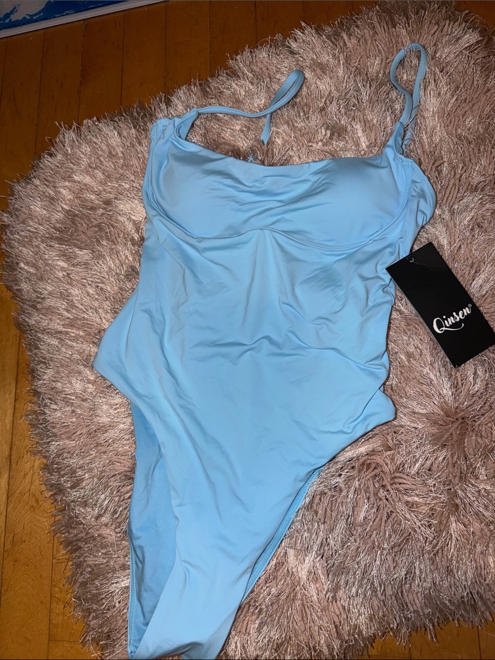Sky Blue One-Piece Swim Suit